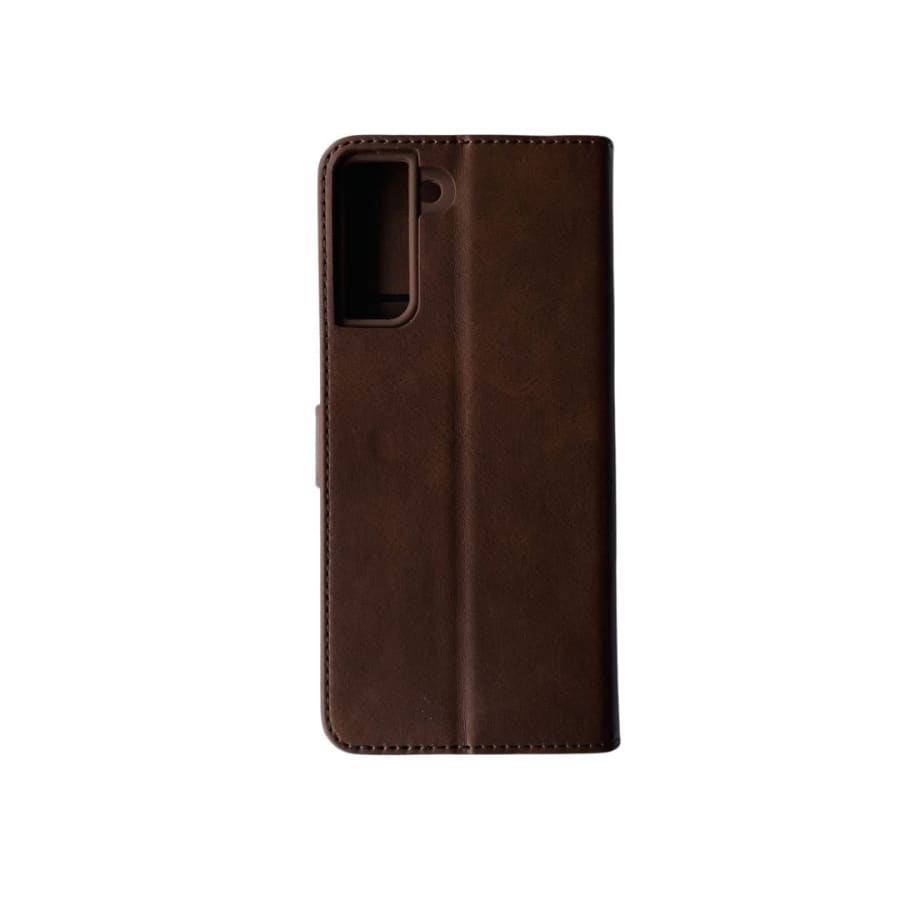 Synthetic Leather Flip Case Case for Samsung Galaxy S21 Plus (Brown) 9eight5