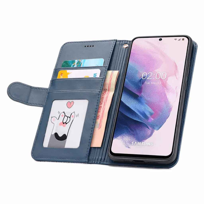 Samsung Galaxy S21 Plus Flip Wallet Case Cowhide Dot Pattern