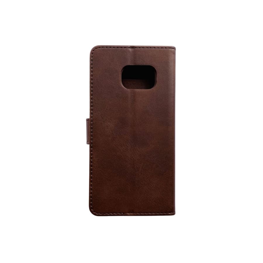 Synthetic Leather Flip Case for Samsung Galaxy S7 (Brown) 9eight5