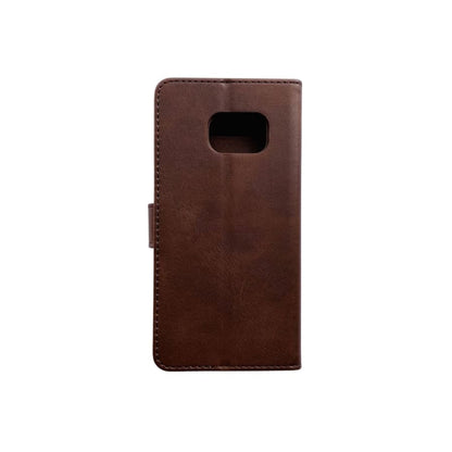 Synthetic Leather Flip Case for Samsung Galaxy S7 (Brown) 9eight5