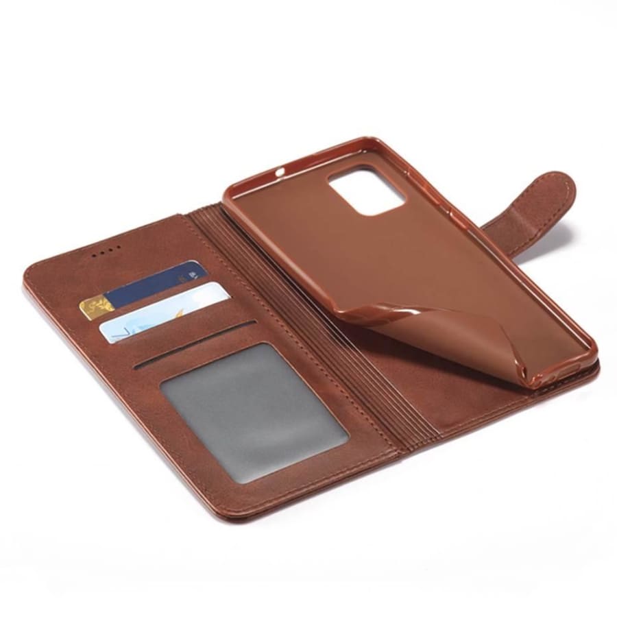 Synthetic Leather Flip Case for Samsung Galaxy S7 (Brown) 9eight5