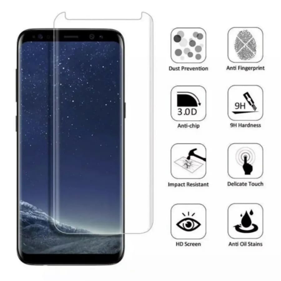 Glass Screen Protectors for Samsung Galaxy S8 Plus (Pack of 2) 9eight5