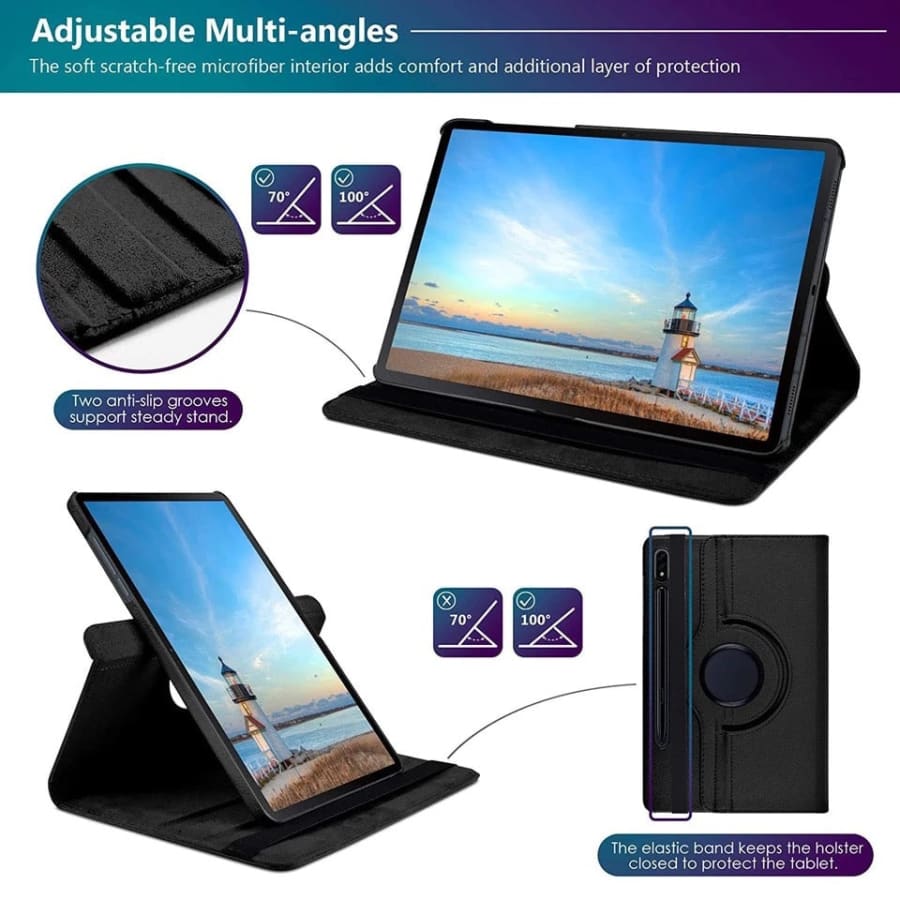 Black Cover for Samsung Galaxy Tab S9 Ultra 14.6” (2023) - X910/X916B 9eight5