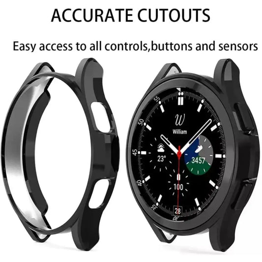 Protective Case for Samsung Galaxy Watch 4 (44mm) (Black) Habicare