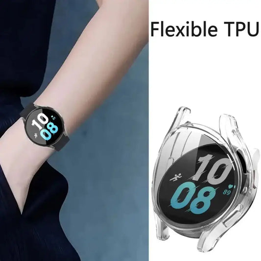 Protective Case for Samsung Galaxy Watch 5 (44mm) (Clear) Habicare