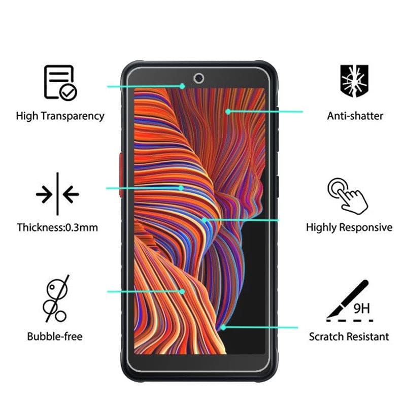 Screen Protectors for Samsung Galaxy Xcover 5/5s (Pack of 2) 9eight5