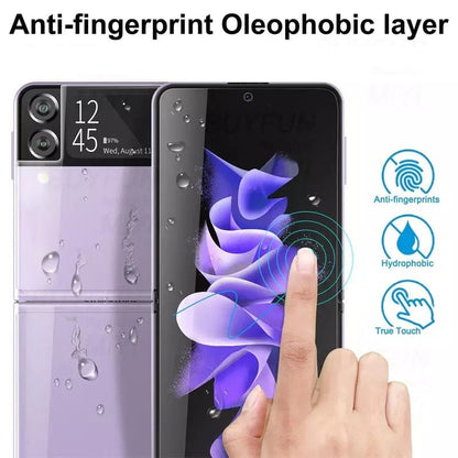 Screen Protector for Samsung Galaxy Z Flip 1 (2 in 1 Pack x 2) 9eight5