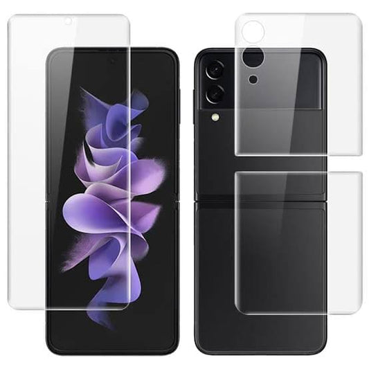 Screen Protector for Samsung Galaxy Z Flip 3 (2 in 1 Pack x 2) 9eight5