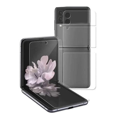 Screen Protector for Samsung Galaxy Z Flip 4 (3 in 1 Packs x 2) 9eight5