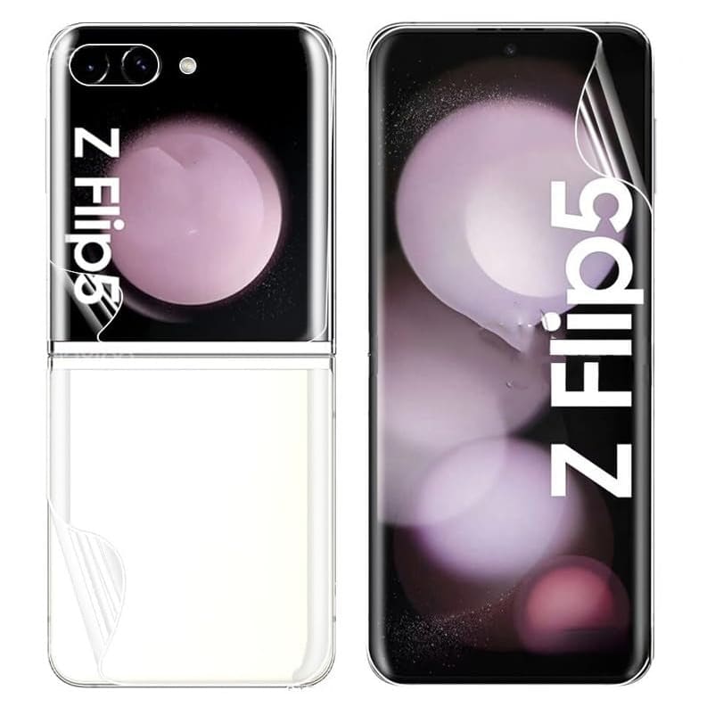Screen Protectors for Samsung Galaxy Z Flip 5 (3 in 1 Pack x 2) 9eight5