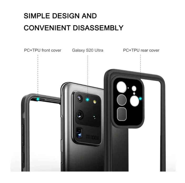 Redpepper Full Cover Waterproof Case for Samsung Galaxy S20 Ultra