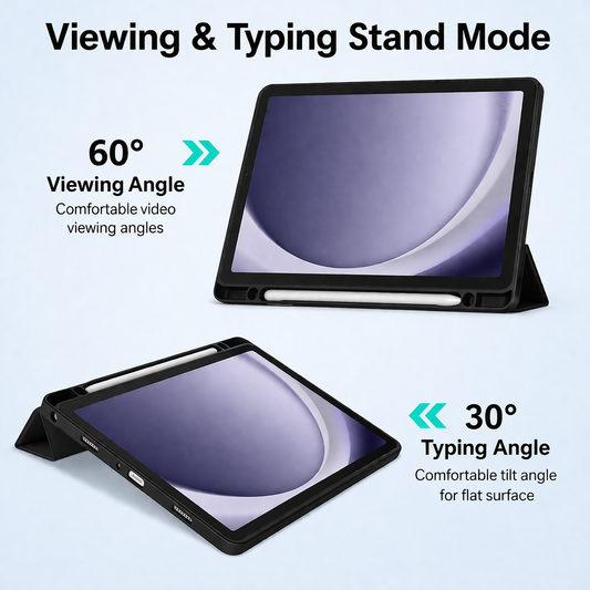Samsung Galaxy Tab A9 Clear Back Acrylic Case – Transparent Slim Shockproof Cover techplus