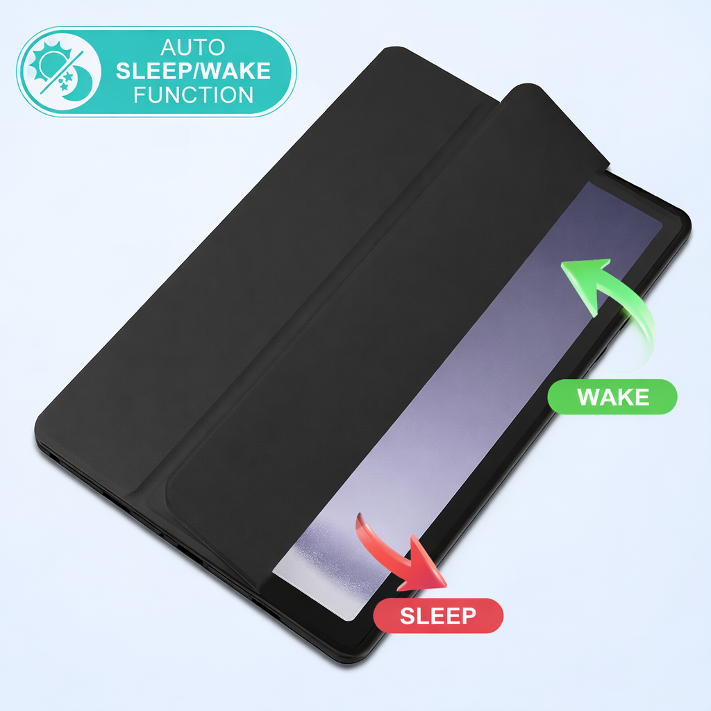 Samsung Galaxy Tab A11+ Clear Back Acrylic Case – Transparent Shockproof Cover with Stand techplus