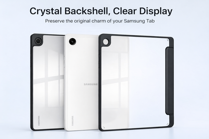 Samsung Galaxy Tab A9+ Clear Back Acrylic Case – Transparent Slim Shockproof Cover techplus