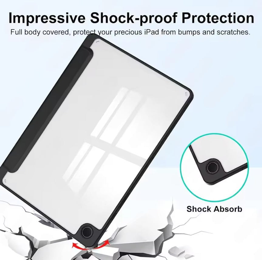 Samsung Galaxy Tab A9+ Clear Back Acrylic Case – Transparent Slim Shockproof Cover techplus