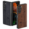 Leather & Bamboo Case for Samsung Z Fold 5