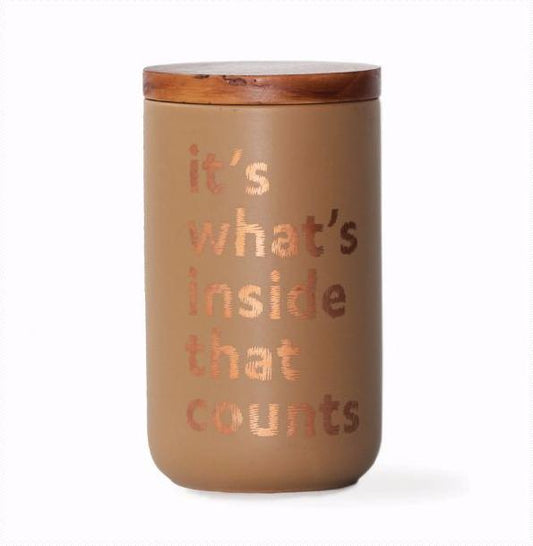 Links X-Tall Mocha Color Canister sue-e furniture