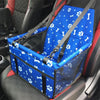 Waterproof Pet Cat Dog Car Seat Cover - Blue Pawn Bone