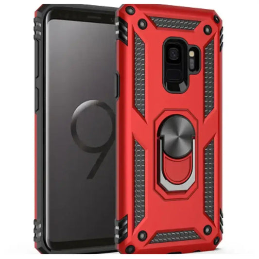 Shockproof Ring Holder Case for Samsung Galaxy Series (Red) Habicare