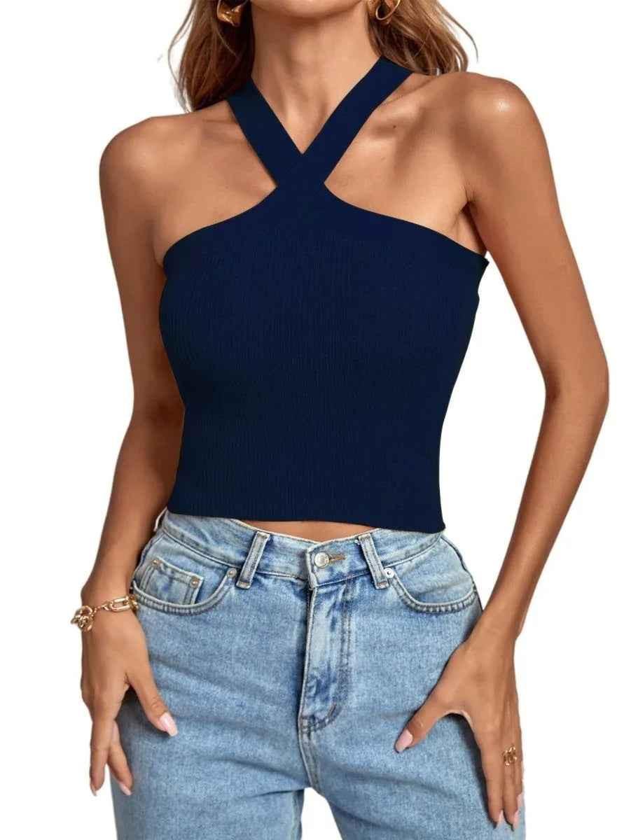 Women's Silhouette Stretch Halter Top