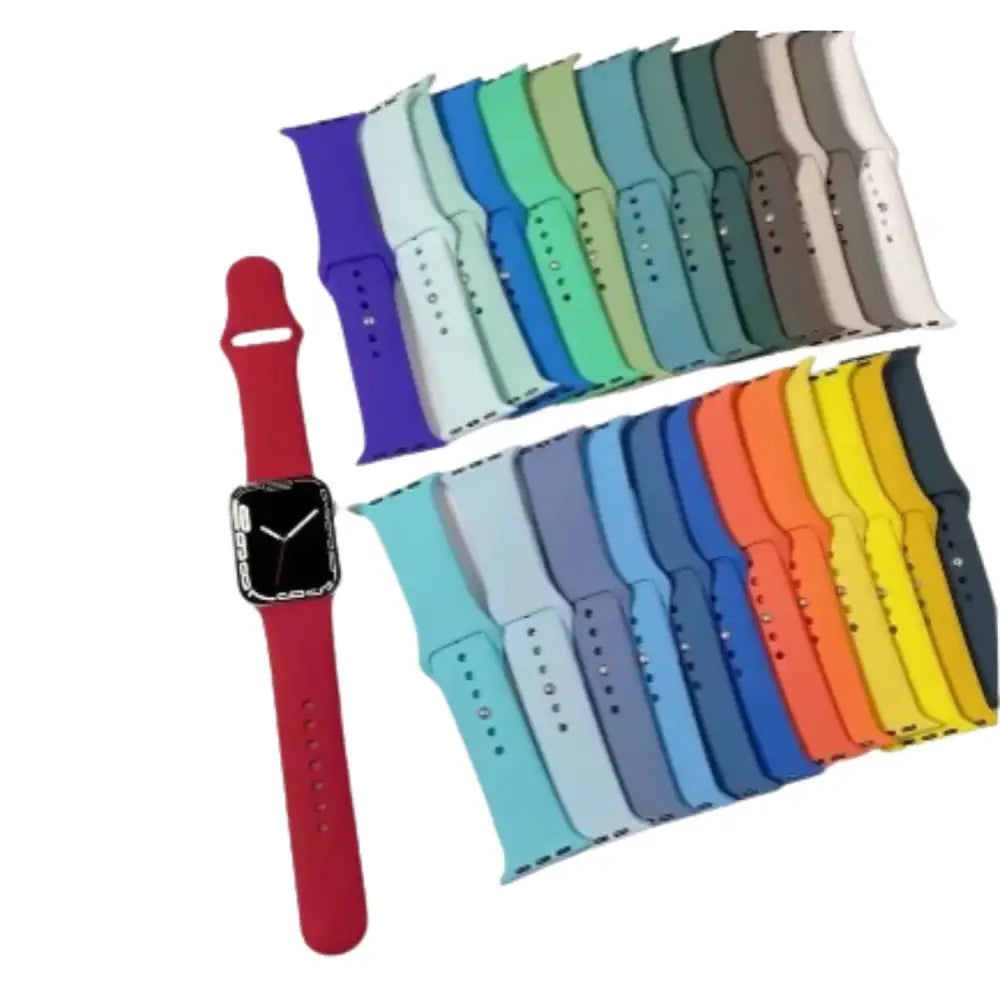 Silicone Band for Apple Watch Series (38mm - 42mm) (available in 45 colours) Habicare