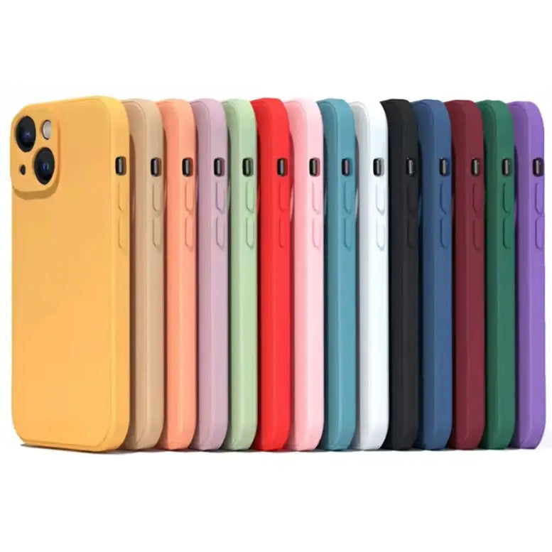 Silicone iPhone Case (iPhone 6 - iPhone 15 Series) - Available in green, purple & navy Habicare