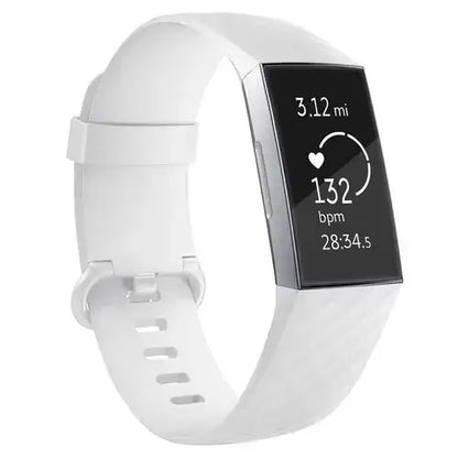 Silicone Replacement Band for Fitbit Charge 3/3SE/4 (available in 2 sizes & 14 colours) Habicare
