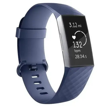 Silicone Replacement Band for Fitbit Charge 3/3SE/4 (available in 2 sizes & 14 colours) Habicare