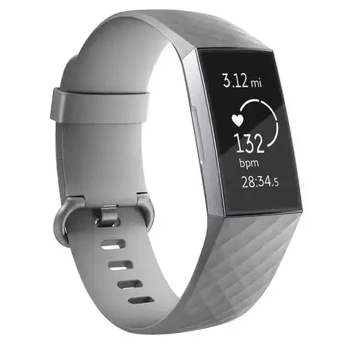 Silicone Replacement Band for Fitbit Charge 3/3SE/4 (available in 2 sizes & 14 colours) Habicare