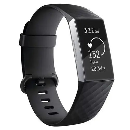 Silicone Replacement Band for Fitbit Charge 3/3SE/4 (available in 2 sizes & 14 colours) Habicare