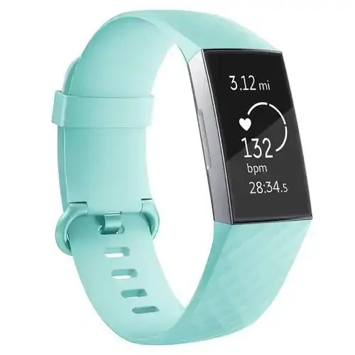 Silicone Replacement Band for Fitbit Charge 3/3SE/4 (available in 2 sizes & 14 colours) Habicare