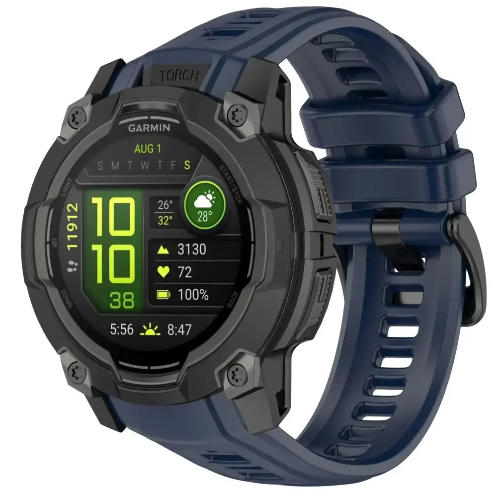 Silicone Strap for the Garmin Instinct 3/3 Solar Series (45 & 50mm) (12 colours available) Habicare