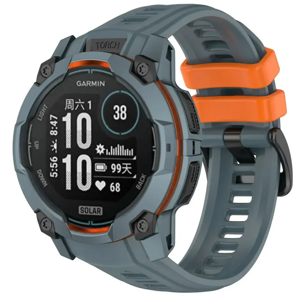 Silicone Strap for the Garmin Instinct 3/3 Solar Series (45 & 50mm) (12 colours available) Habicare
