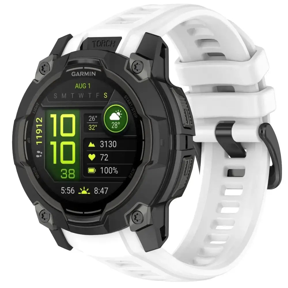 Silicone Strap for the Garmin Instinct 3/3 Solar Series (45 & 50mm) (12 colours available) Habicare
