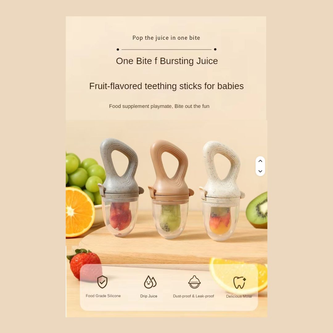 Baby Fruit Feeder - Safe Self-Feeding & Teething Relief