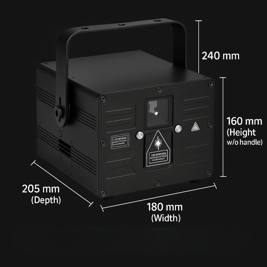 Portable Lasers A81 Laser Cube RGB Laser Light 8W Mobile DJ-2
