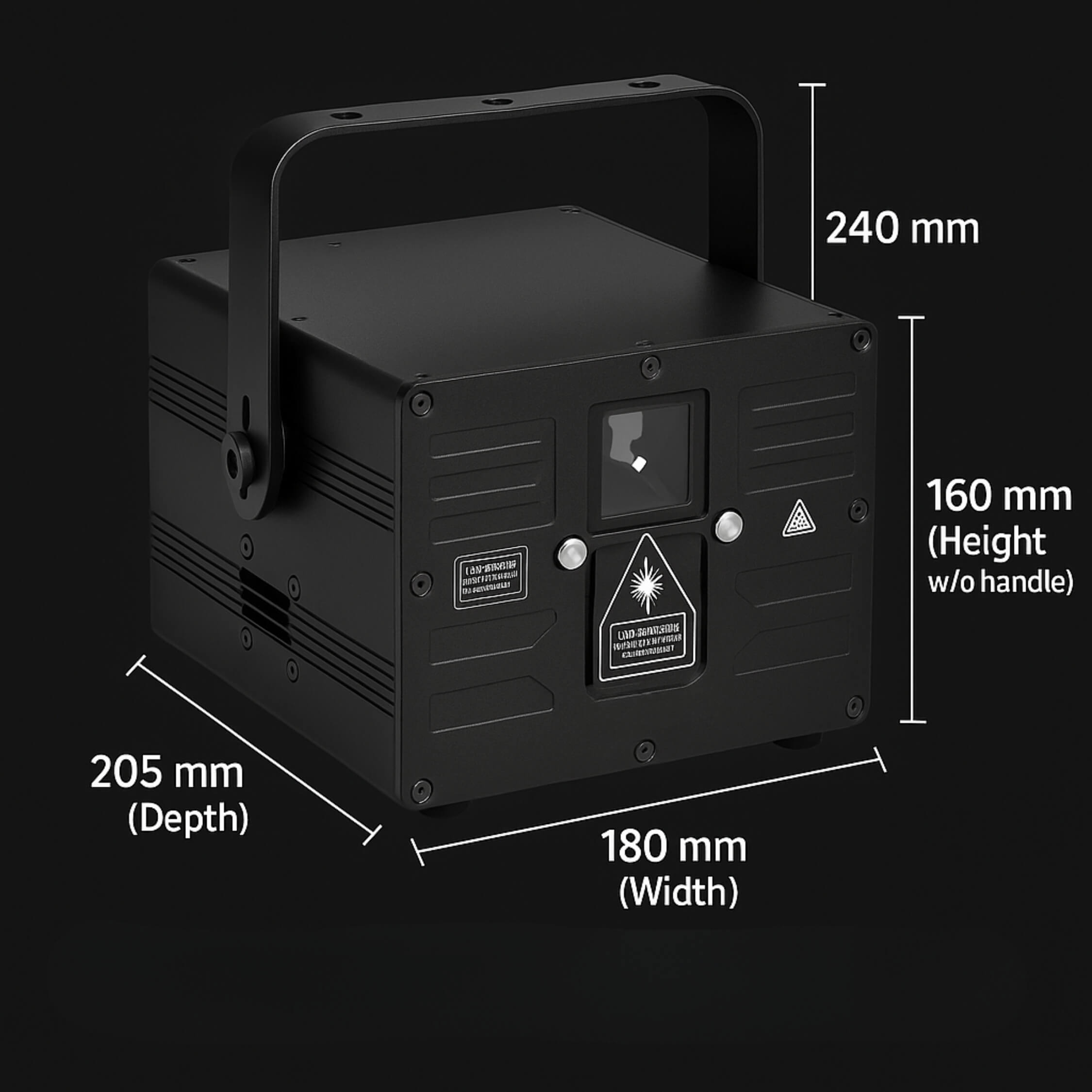 Portable Lasers A81 Laser Cube RGB Laser Light 8W Mobile DJ-2