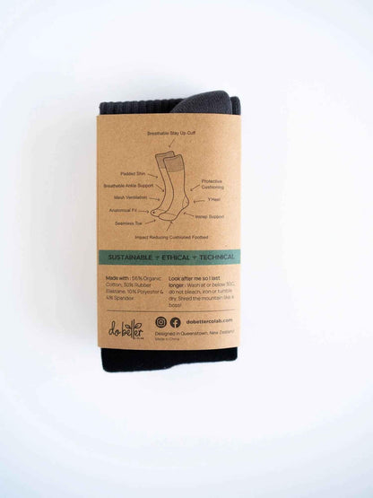 Organic Cotton Ski Sock - Alpine Ascent