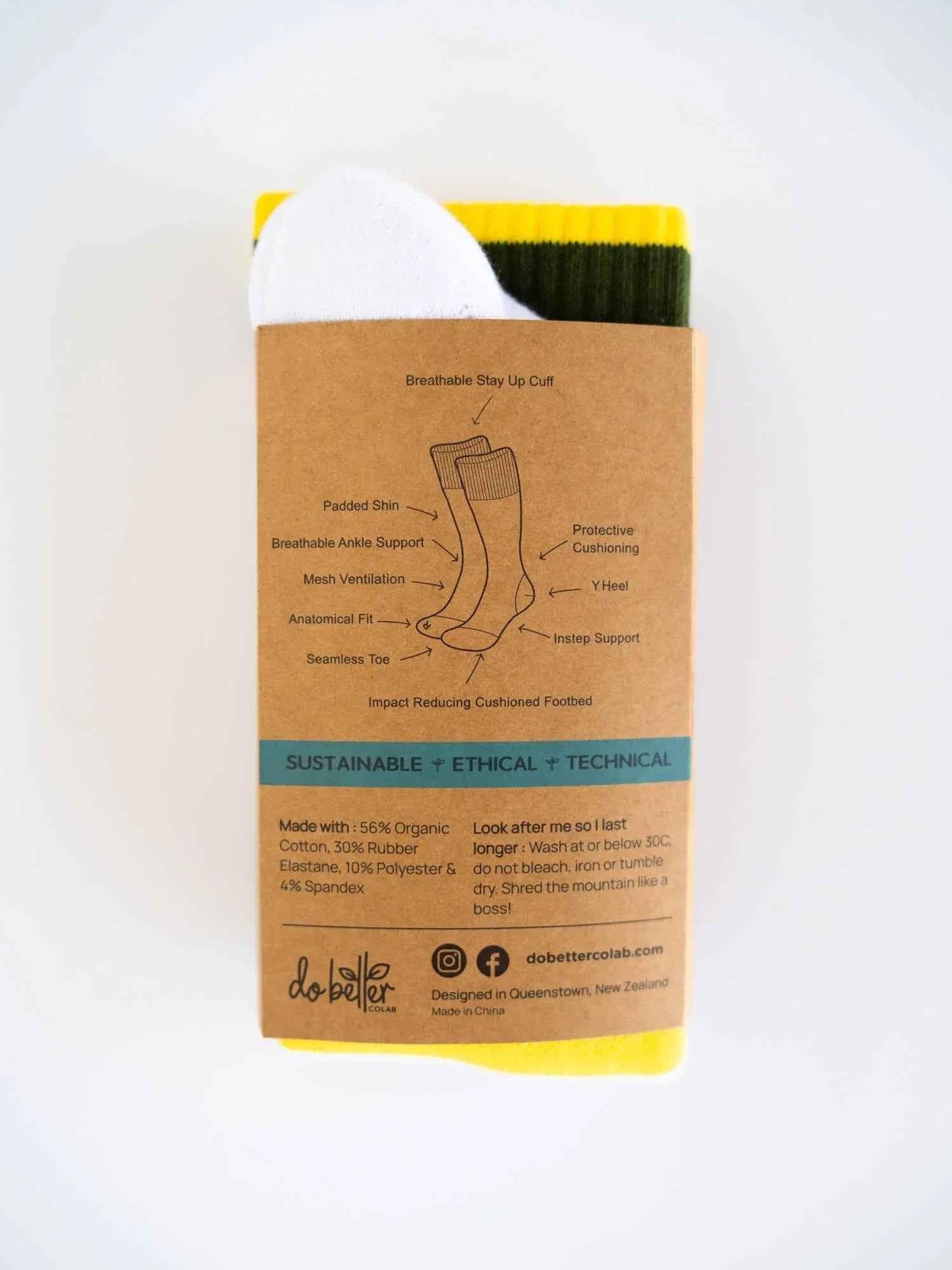 Organic Cotton Ski Sock - Happy Dance