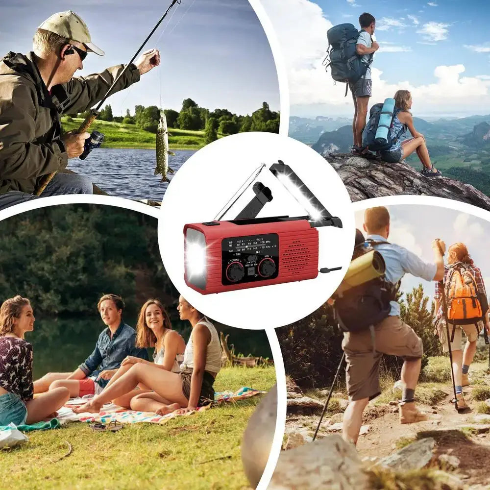 Solar Powered Hand Crank Survival Radio Habicare