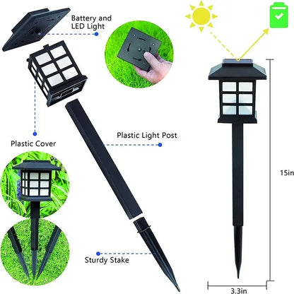 Solar LED Pathway Lights (2/4/6/8Pcs) Habicare