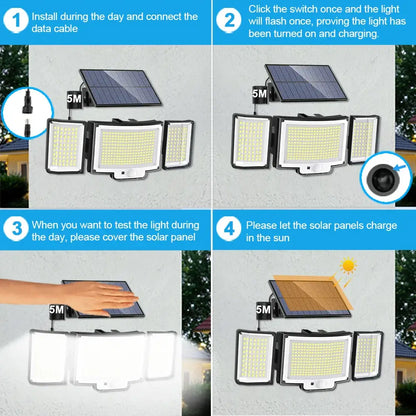 Solar Security Light – Motion Sensor (Waterproof) Habicare
