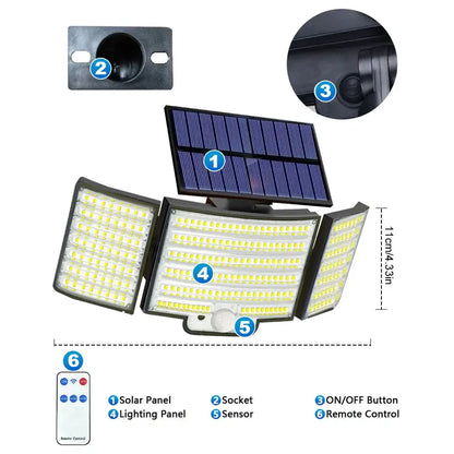 Solar Security Light – Motion Sensor (Waterproof) Habicare