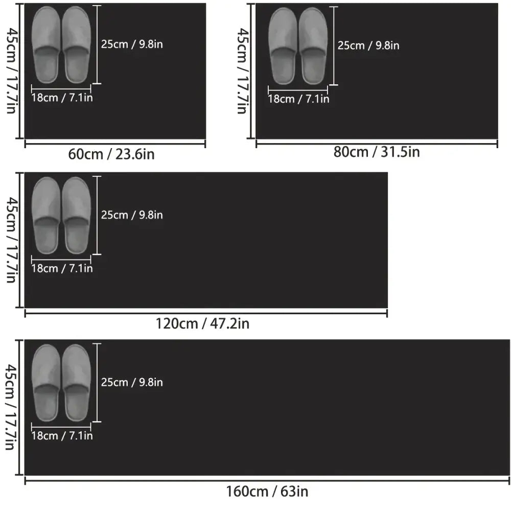 Solid Color Kitchen Mat – Non-Slip & Absorbent (4 colours available) Habicare