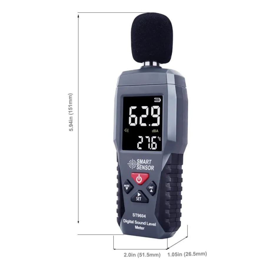 Sound Level Noise Meter - Decibel Measurement 30-130dB 9eight5