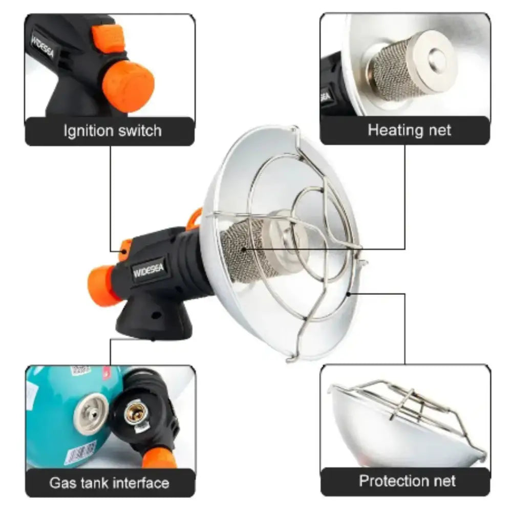 Stainless Steel Camping Heat Lamp Habicare