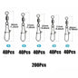Stainless Steel Fishing Swivel Snaps – 50/100/200pcs - ShopHub