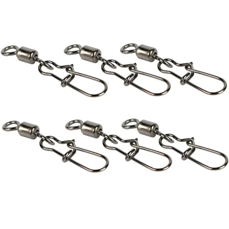 Stainless Steel Fishing Swivel Snaps – 50/100/200pcs Habicare