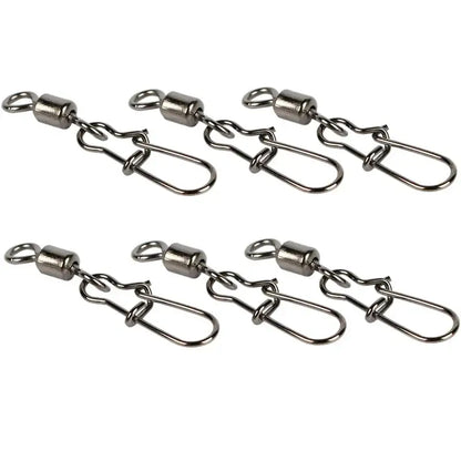 Stainless Steel Fishing Swivel Snaps – 50/100/200pcs Habicare