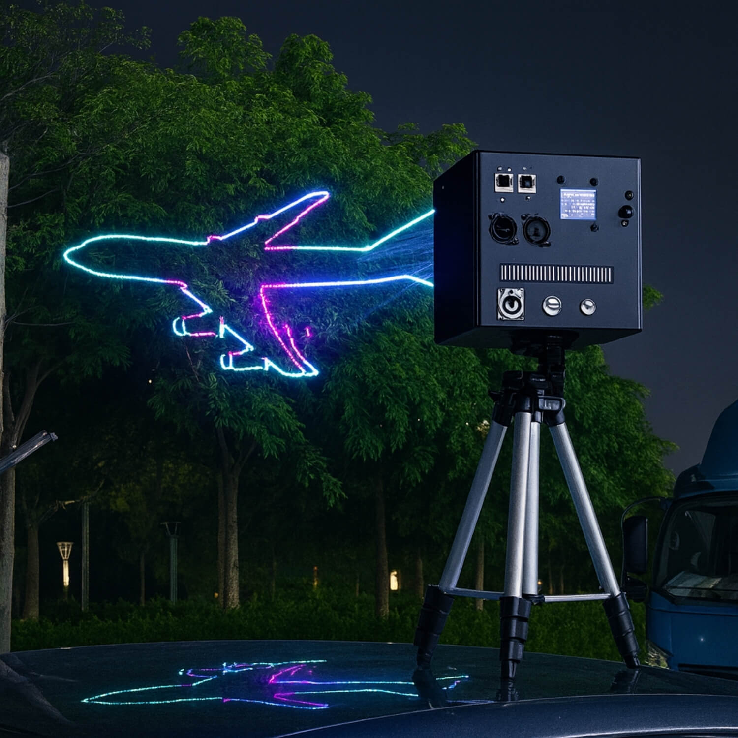 Laser Light Show Projector – Starshine A8 3W RGB | App & DMX512-0